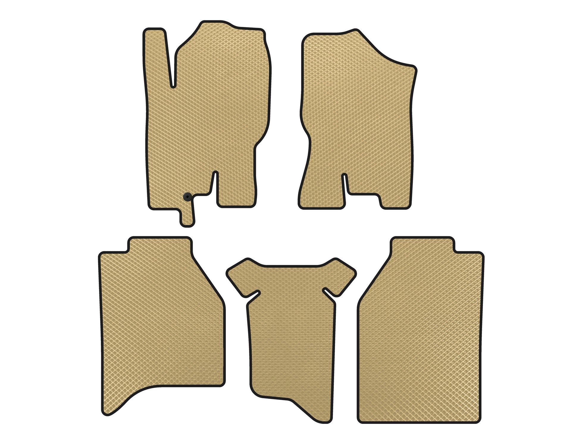 EVA Floor Mats (Beige) for Nissan Navara 2006-2015 - image 1