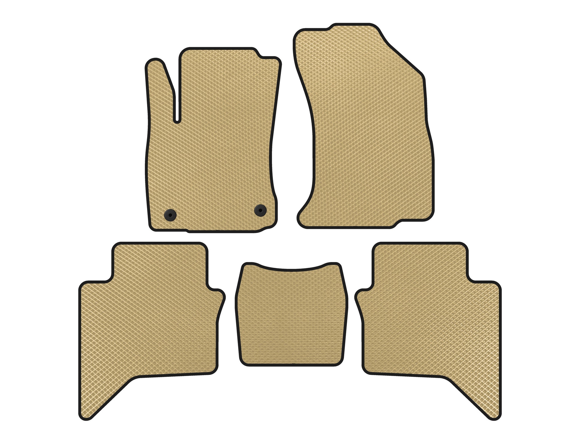 EVA Floor Mats (Beige) for Toyota Hilux 2015- - image 1