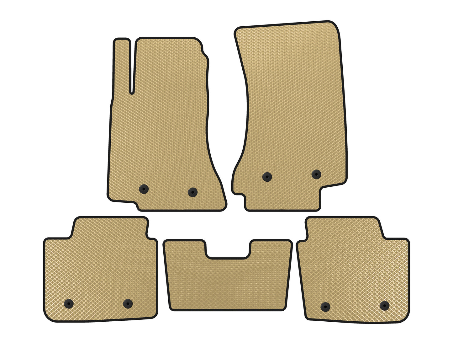 EVA Floor Mats (SD, Beige) for Opel Omega B 1994-2003 - image 1