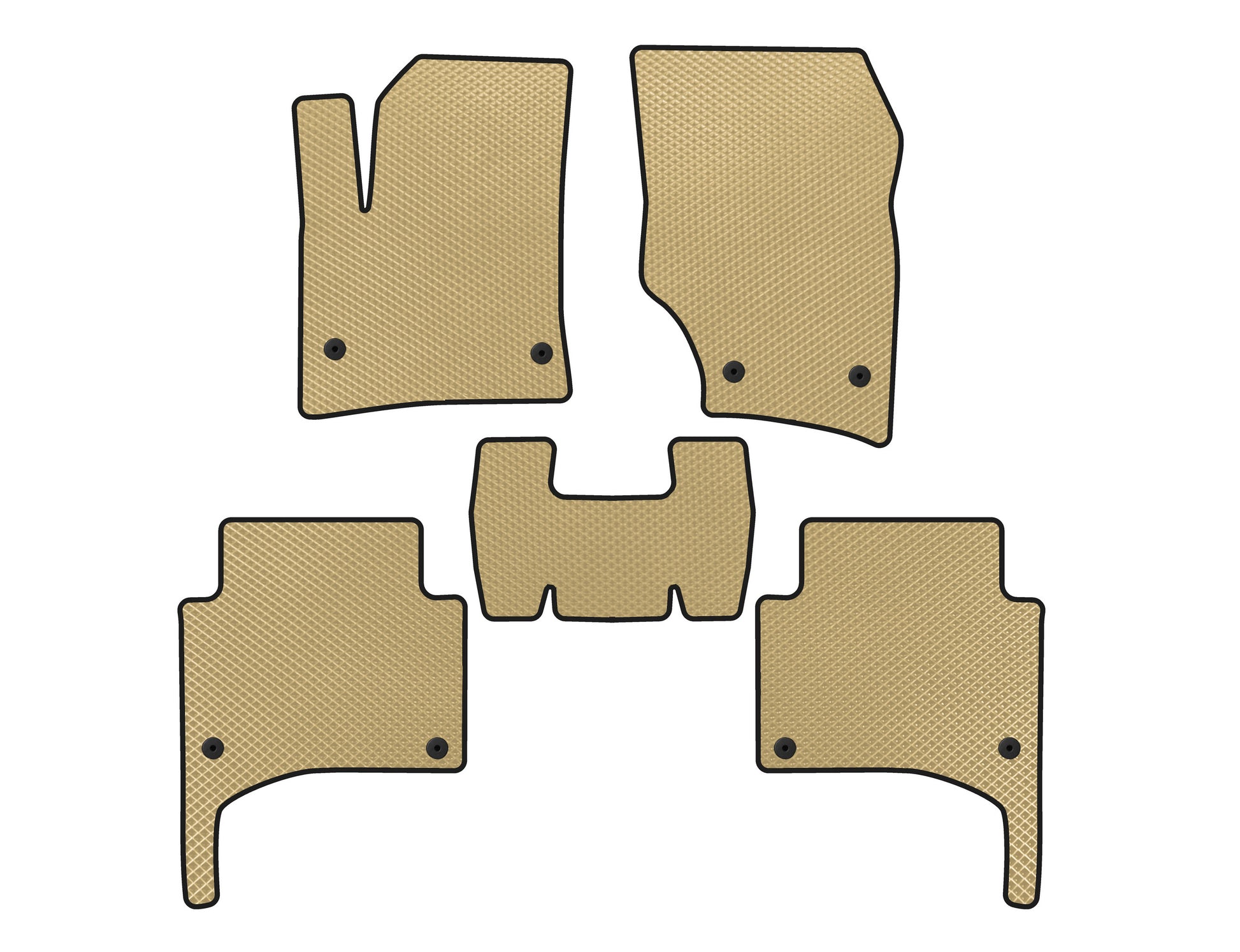 EVA Floor Mats (Beige) for Porsche Cayenne 2003–2010 - image 1