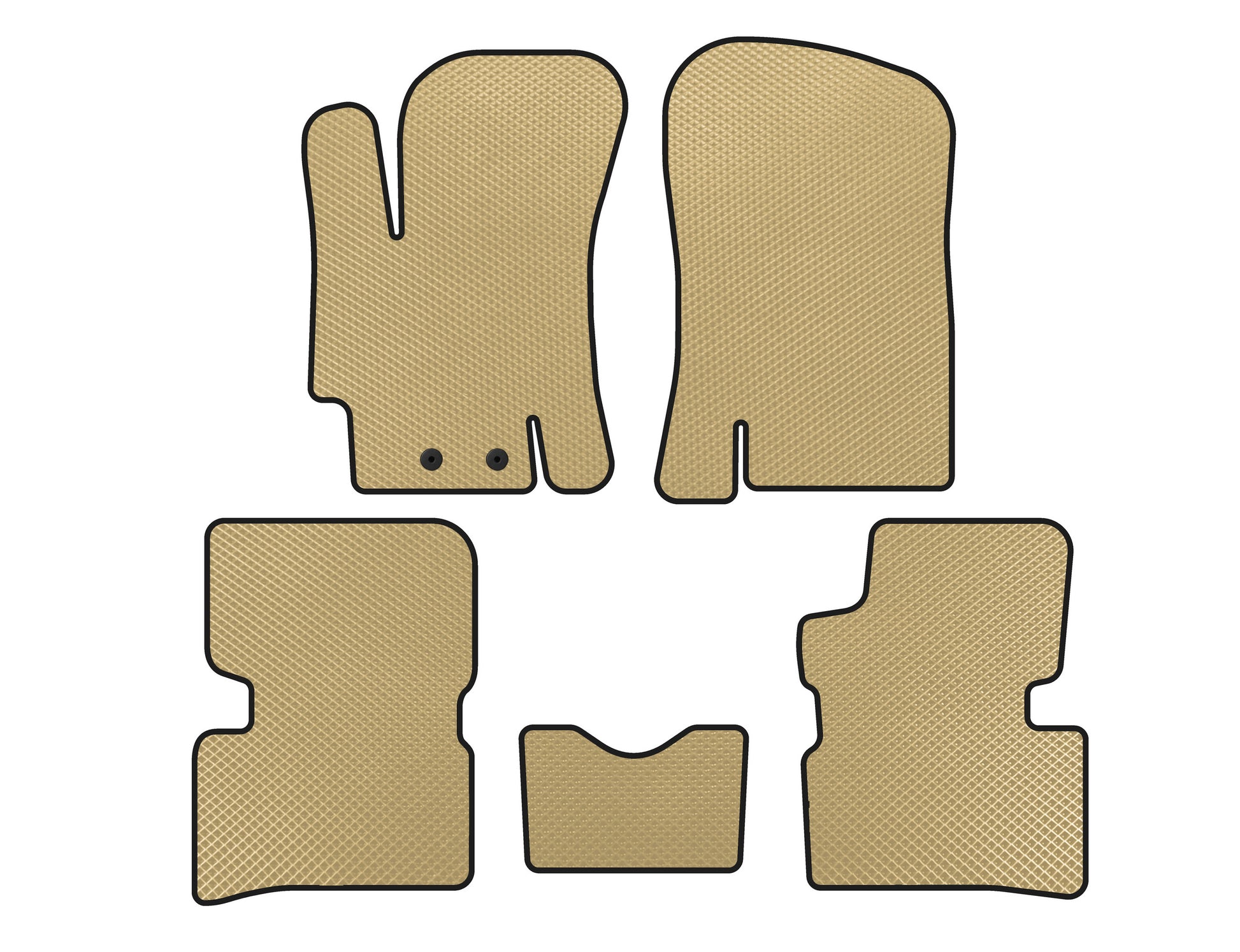 EVA Floor Mats (SD, Beige) for Hyundai Accent 2006-2010 - image 1
