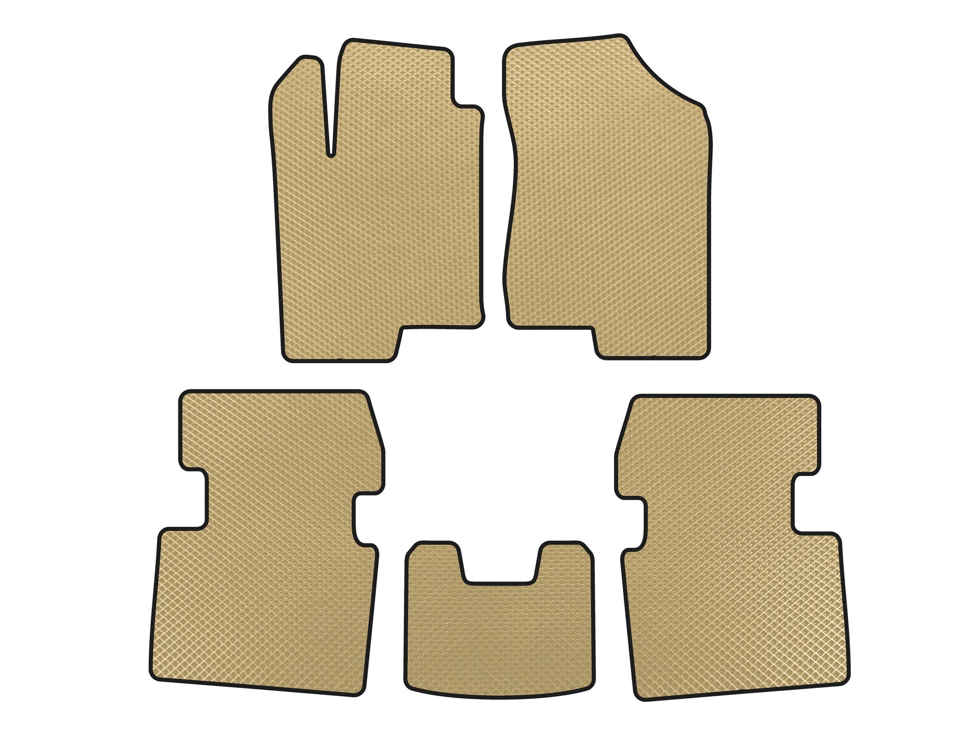 EVA Floor Mats (Beige) for Hyundai Sonata NF 2004-2009 - image 1