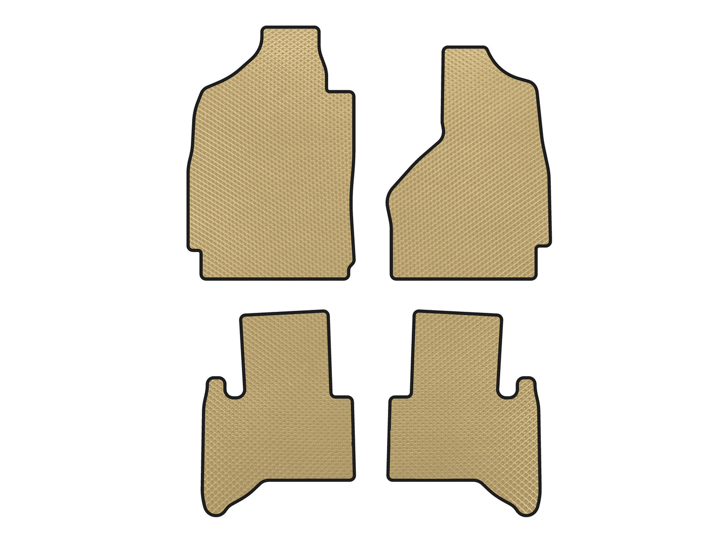 EVA Floor Mats (2002-2009, Beige) for Dodge RAM (DR/DH/D1/DC/DM) 2002–2009 - image 1