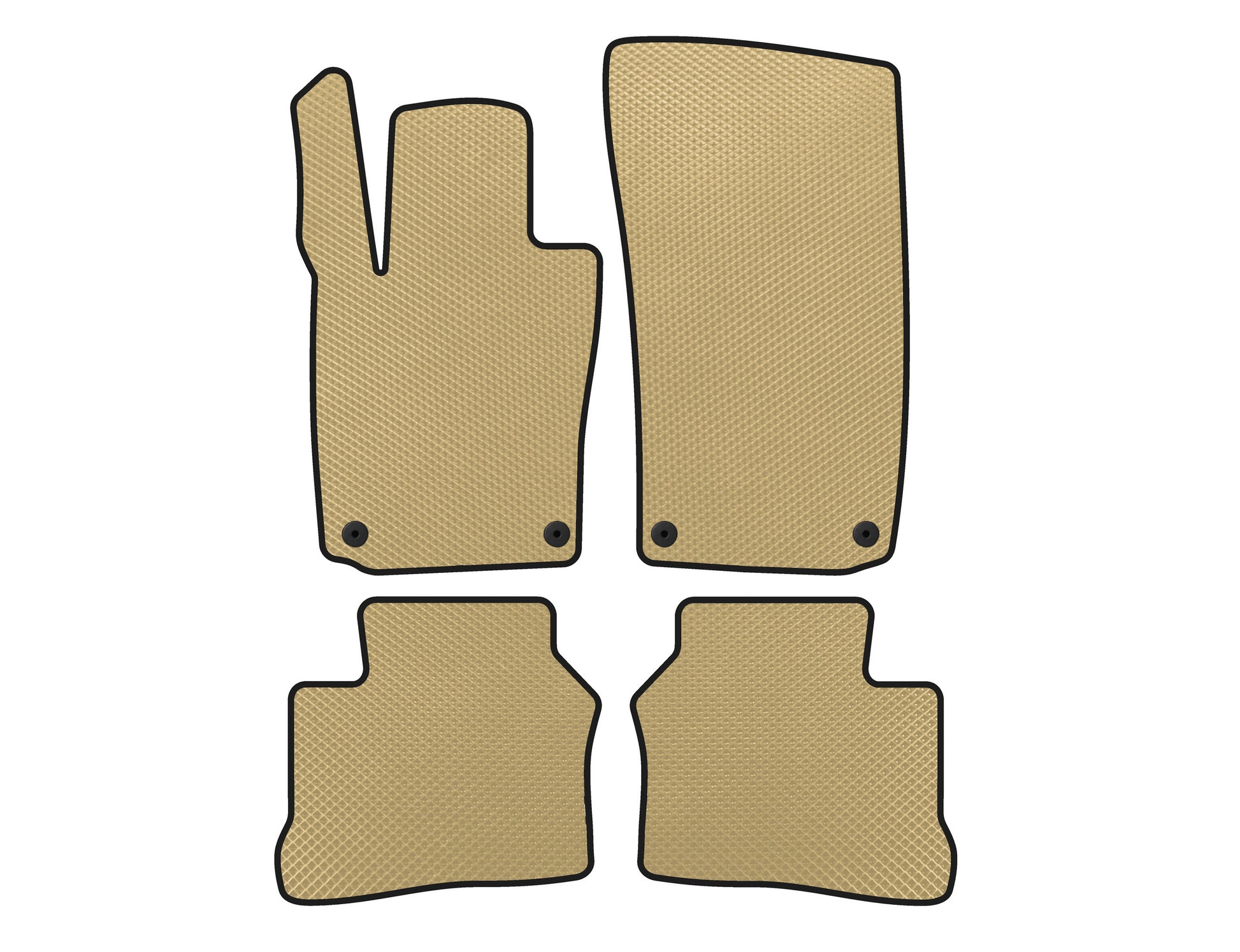 EVA Floor Mats (2009-2013, Coupe, 4-Door, Beige) for Porsche Panamera 2009-2016 - image 1