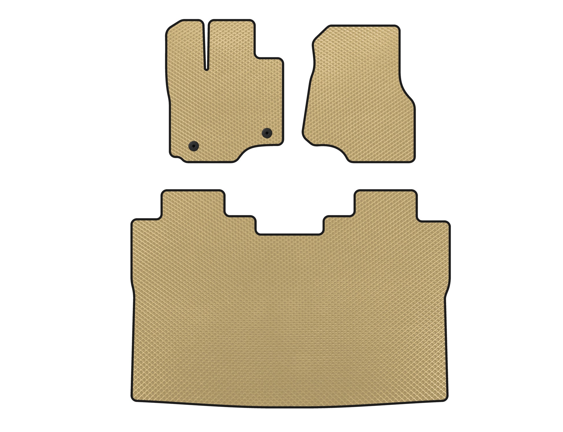EVA Floor Mats (Raptor, Beige) for Ford F-150 2014-2021 - image 1