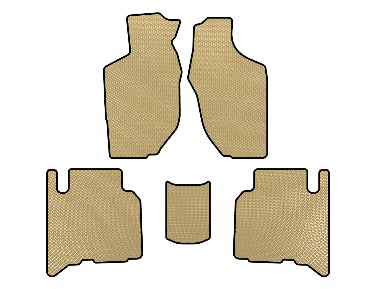 EVA Floor Mats (5-Door, Beige) for Opel Frontera 1998-2003 - image 1