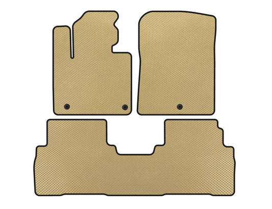 EVA Floor Mats (7-Seater, Beige) for Kia Sorento III UM 2014-2020 - image 1