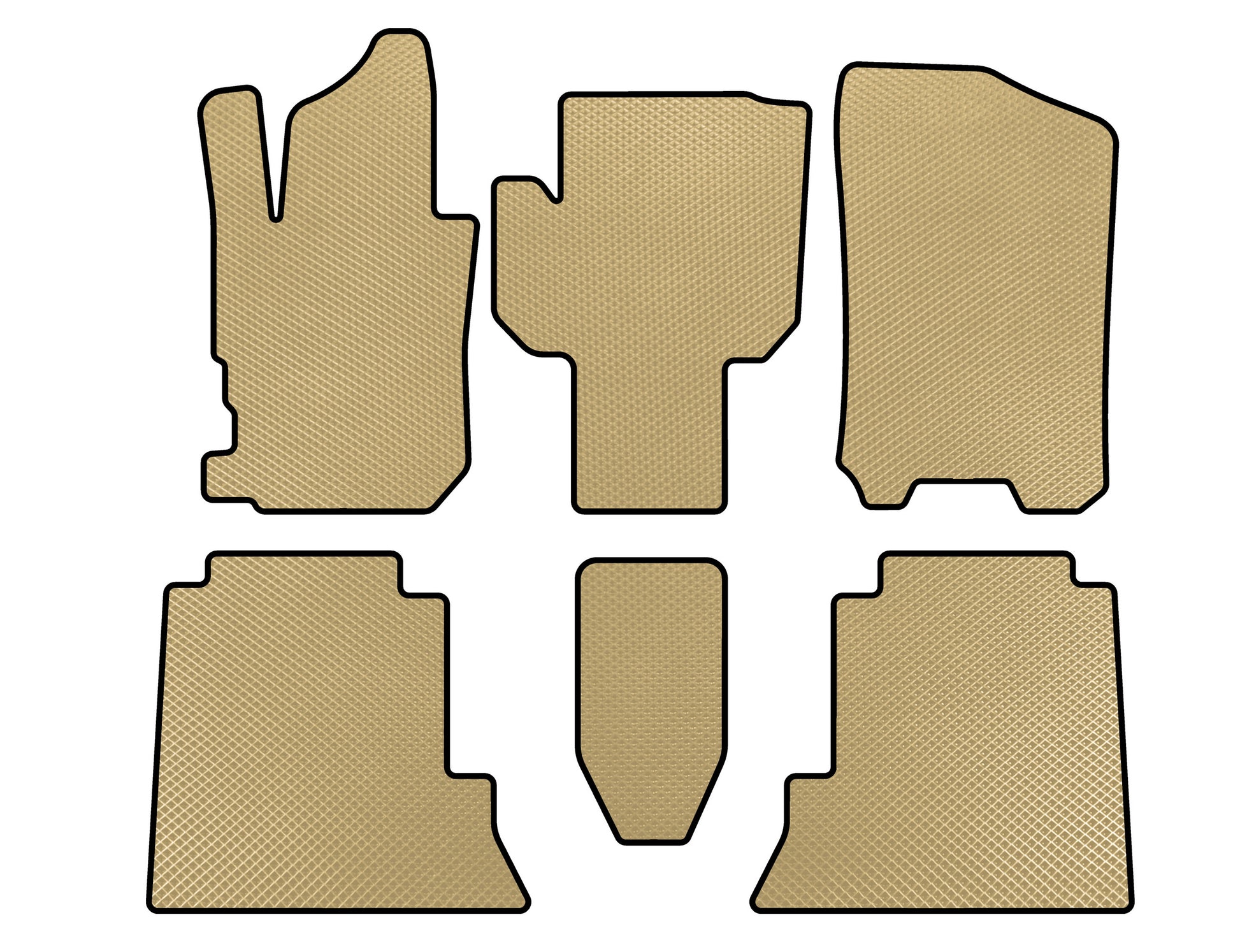 EVA Floor Mats (Beige) for Honda FR-V 2004-2009 - image 1