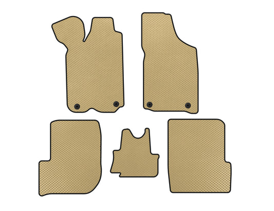 EVA Floor Mats (1982-1991, SW, Beige) for Audi 100 C3 1988-1991 - image 1