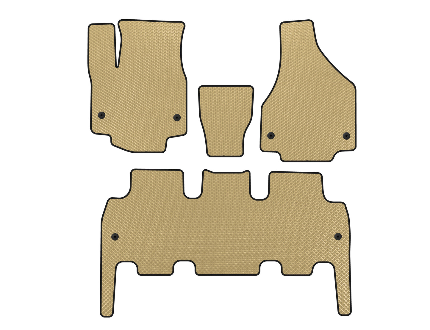 EVA Floor Mats (Beige) for Chrysler Pacifica 2016- - image 1