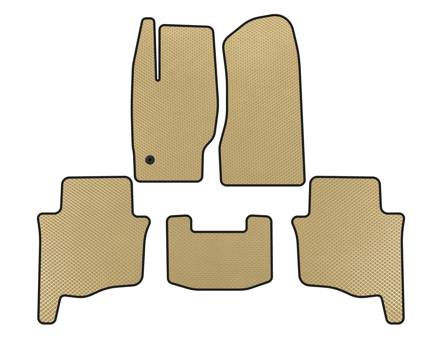 EVA Floor Mats (Beige) for Jeep Grand Cherokee WK 2004-2010 - image 1
