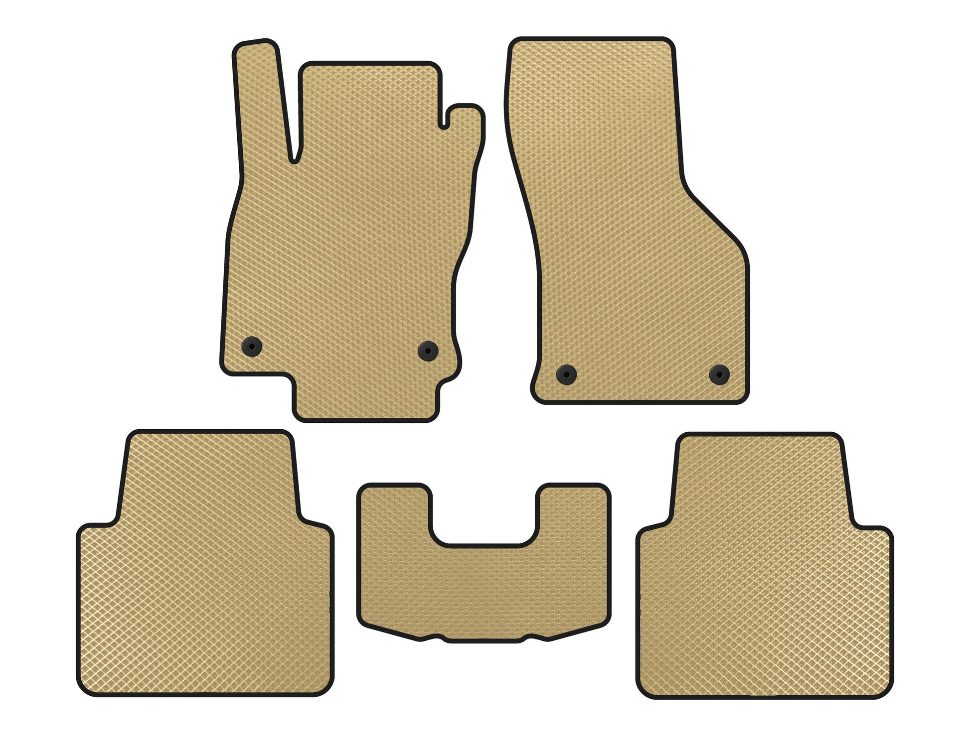 EVA Floor Mats (LB, Beige) for Volkswagen Arteon 2017-2025 - image 1