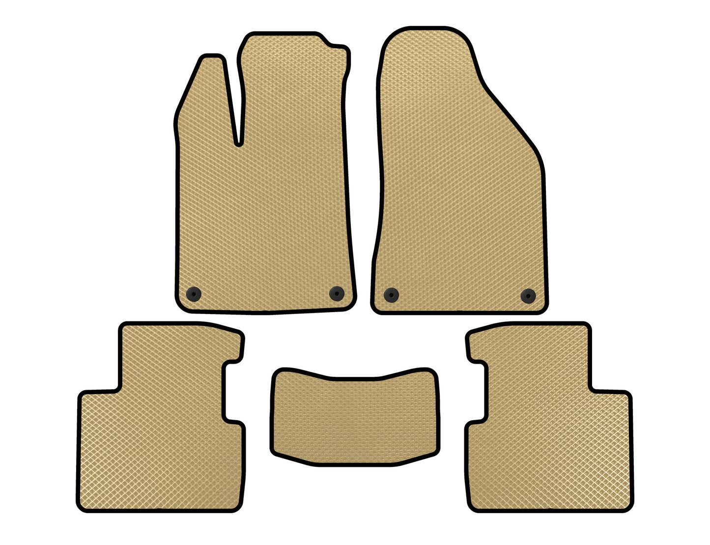 EVA Floor Mats (SD, Beige) for Chrysler 200 II 2014-2017 - image 1