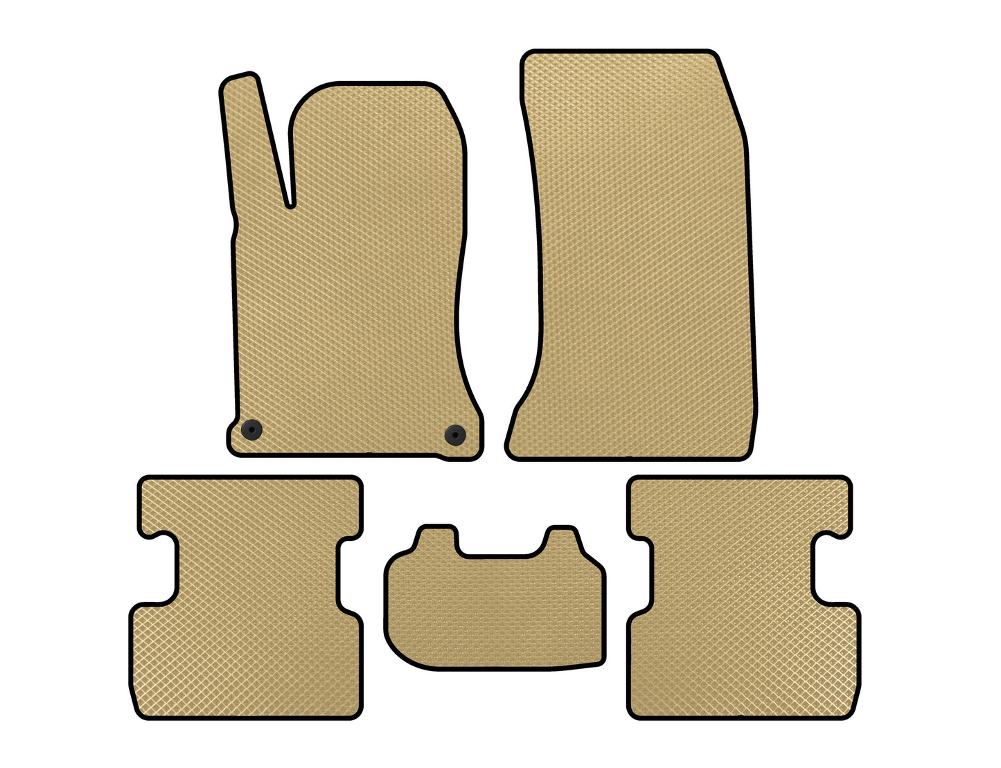 EVA Floor Mats (Beige) for Mercedes GLA X156 2014-2019 - image 1