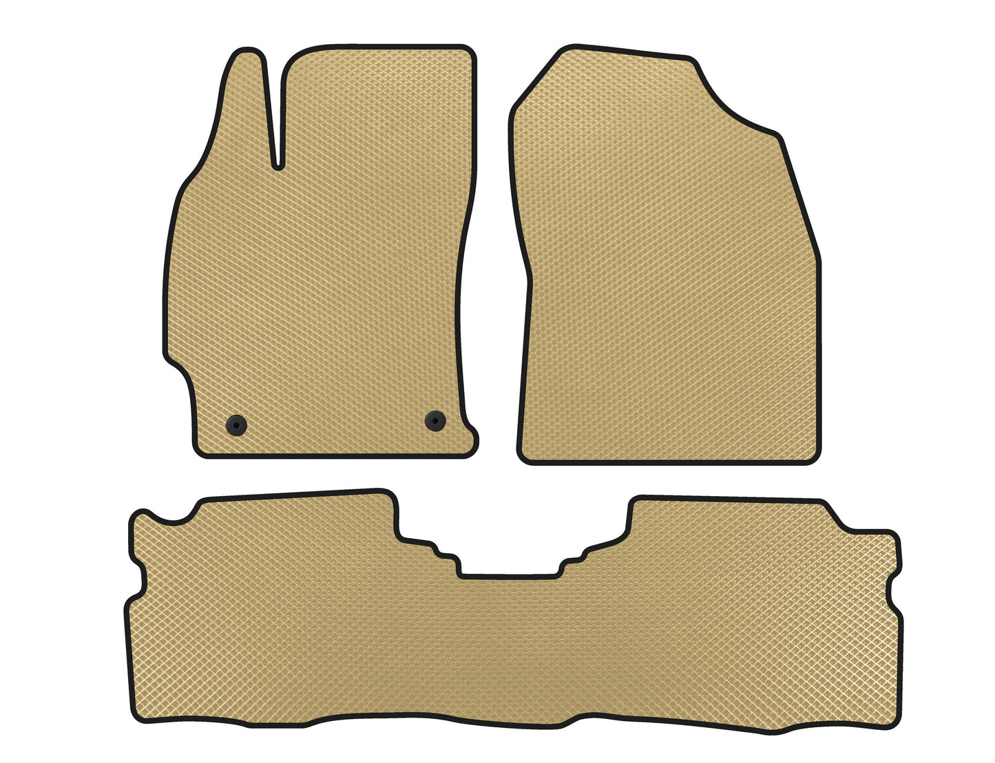 EVA Floor Mats (LB, Hybrid, Beige) for Toyota Prius 2015-2022 - image 1