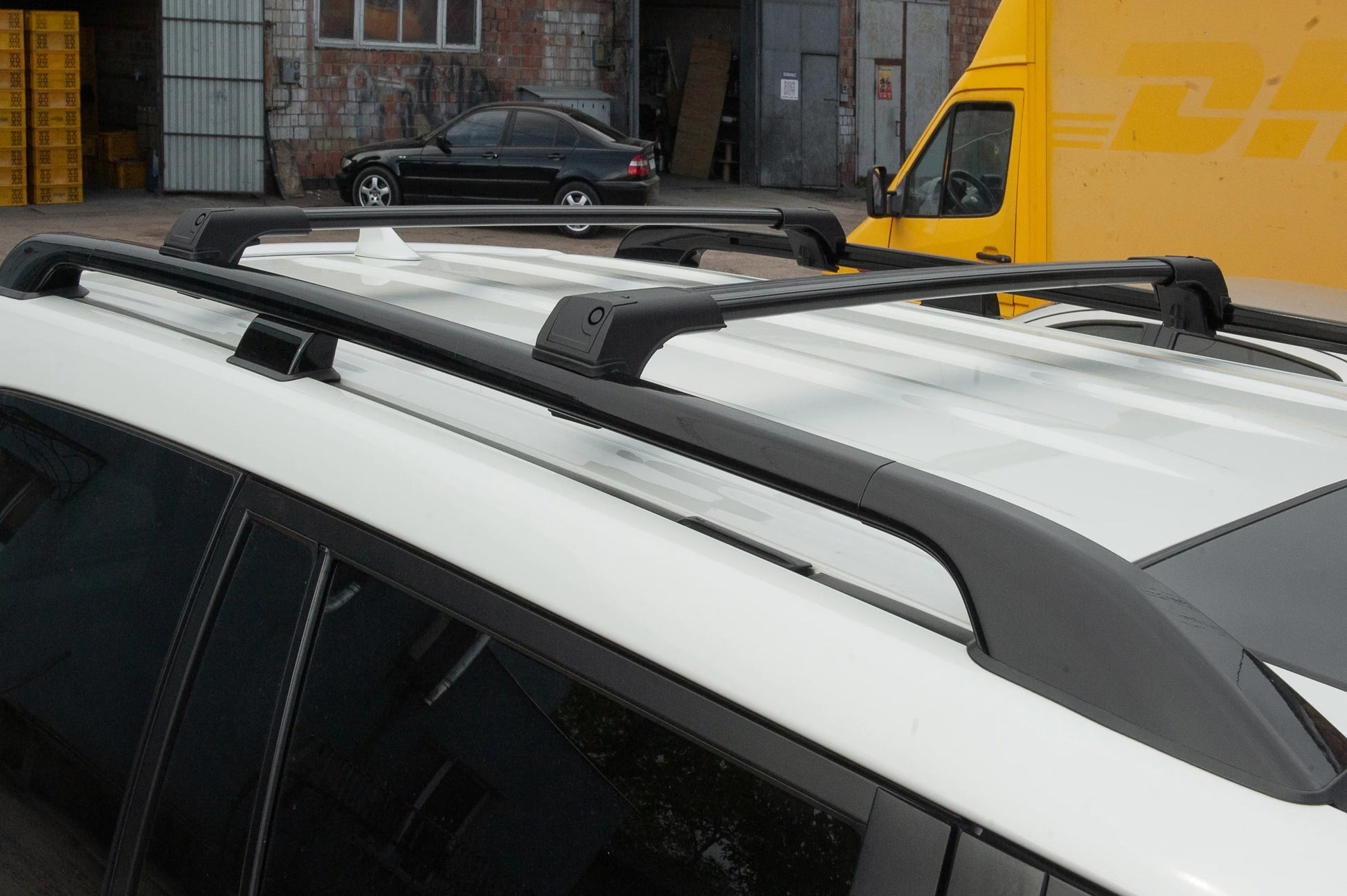 Roof bars for railings without lock Flybar V1 (2 pcs) for Mitsubishi Pajero Wagon IV 2006-2021 - image 11