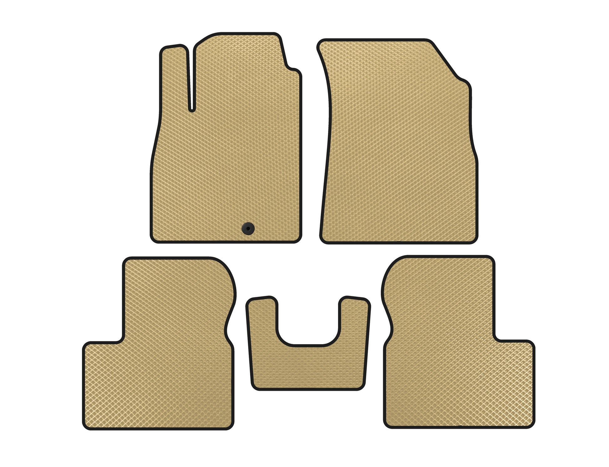 EVA Floor Mats (Beige) for Nissan Micra K13 2011-2016 - image 1