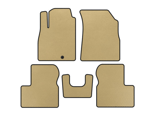 EVA Floor Mats (Beige) for Nissan Micra K13 2011-2016 - image 1