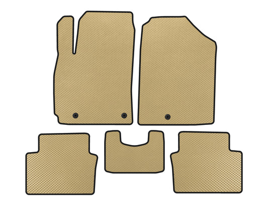 EVA Floor Mats (Coupe, Beige) for Hyundai Veloster 2018-2022 - image 1