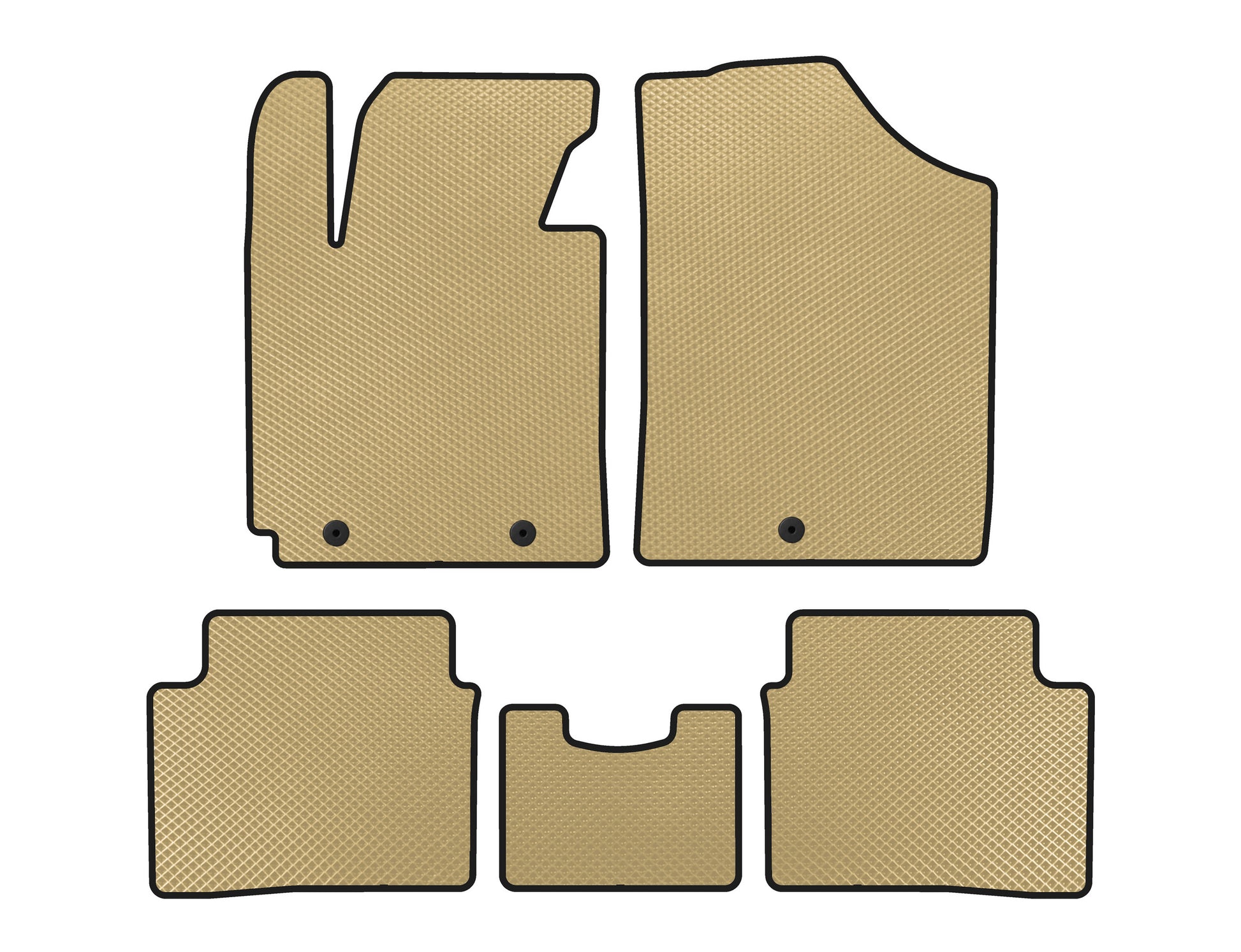 EVA Floor Mats (Beige) for Hyundai Veloster 2011-2017 - image 1