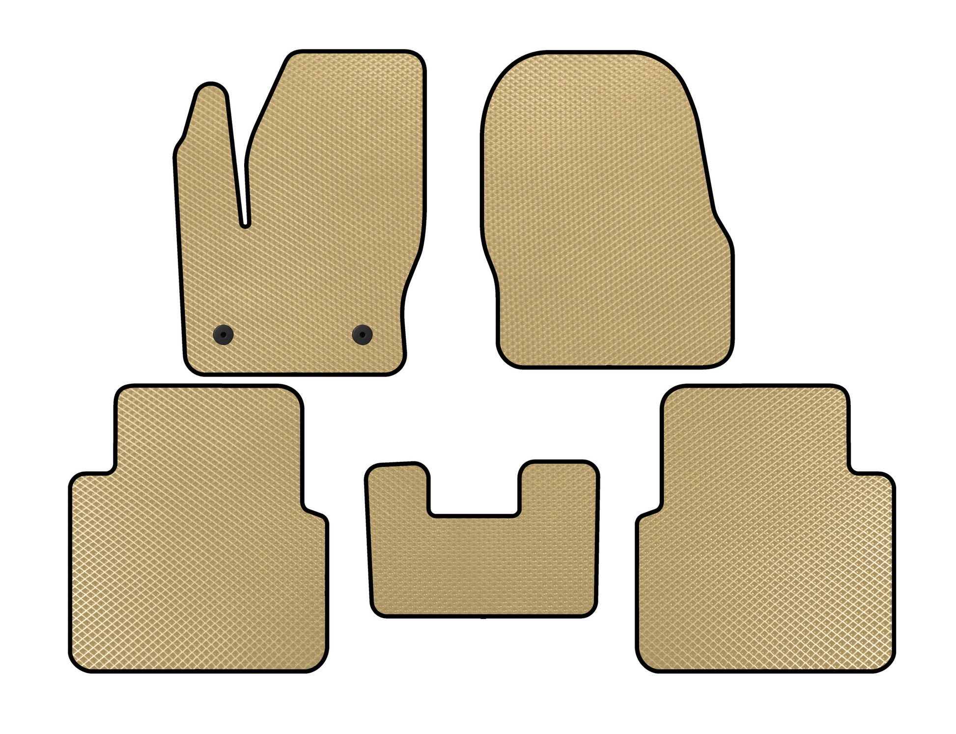 EVA Floor Mats (Beige) for Ford Connect 2014-2021 - image 1
