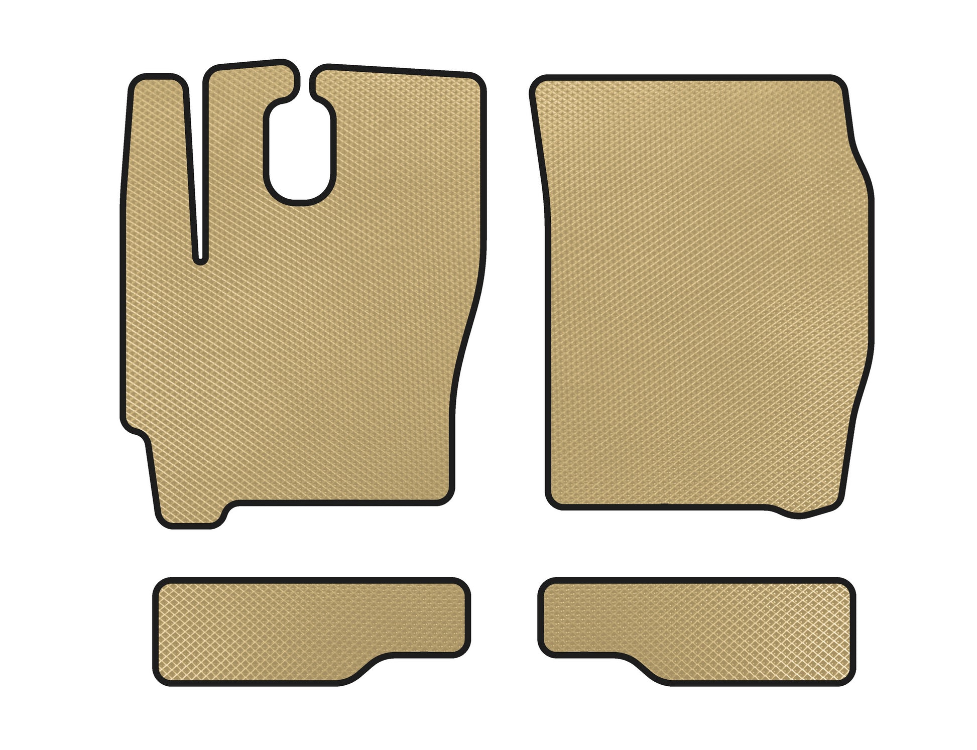 EVA Floor Mats (Beige) for Iveco Eurocargo 2002-2008 - image 1