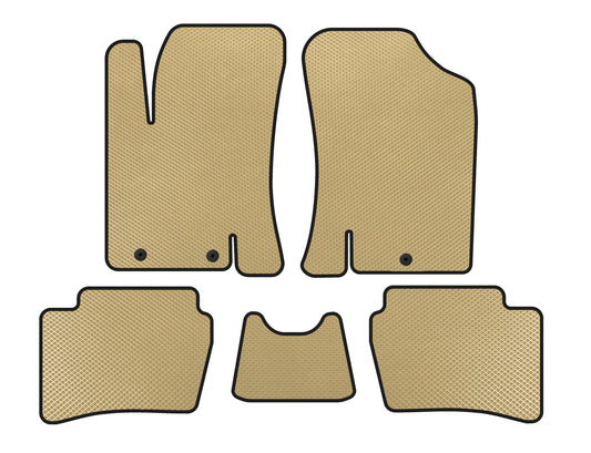 EVA mats (HB, Beige) for Hyundai I-20 2008-2012 - image 1