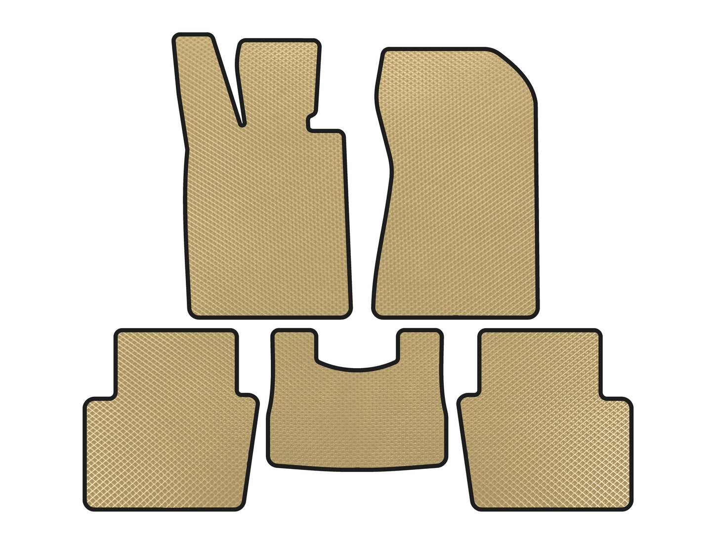 EVA Floor Mats (Beige) for Honda Legend 2004-2012 - image 1