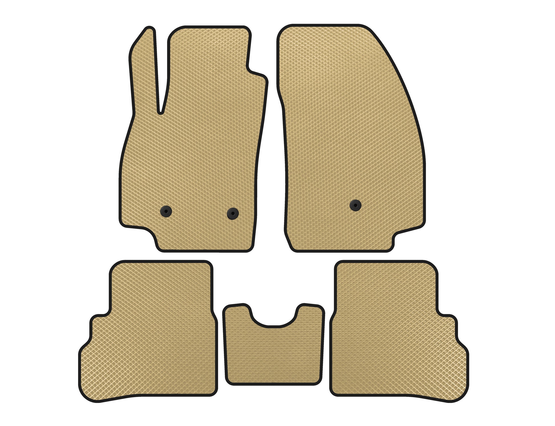 EVA Floor Mats (2018-2023, Beige) for Chevrolet Spark 2015-2023 - image 1