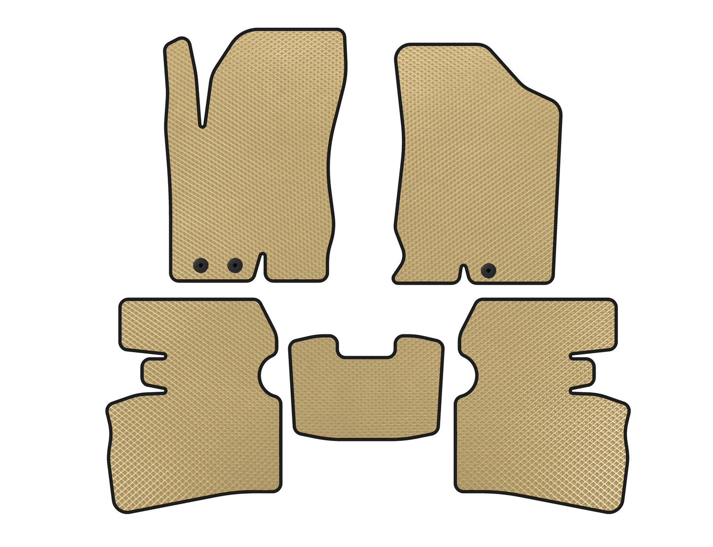 EVA Floor Mats (SW, Beige) for Hyundai I-30 2007-2011 - image 1