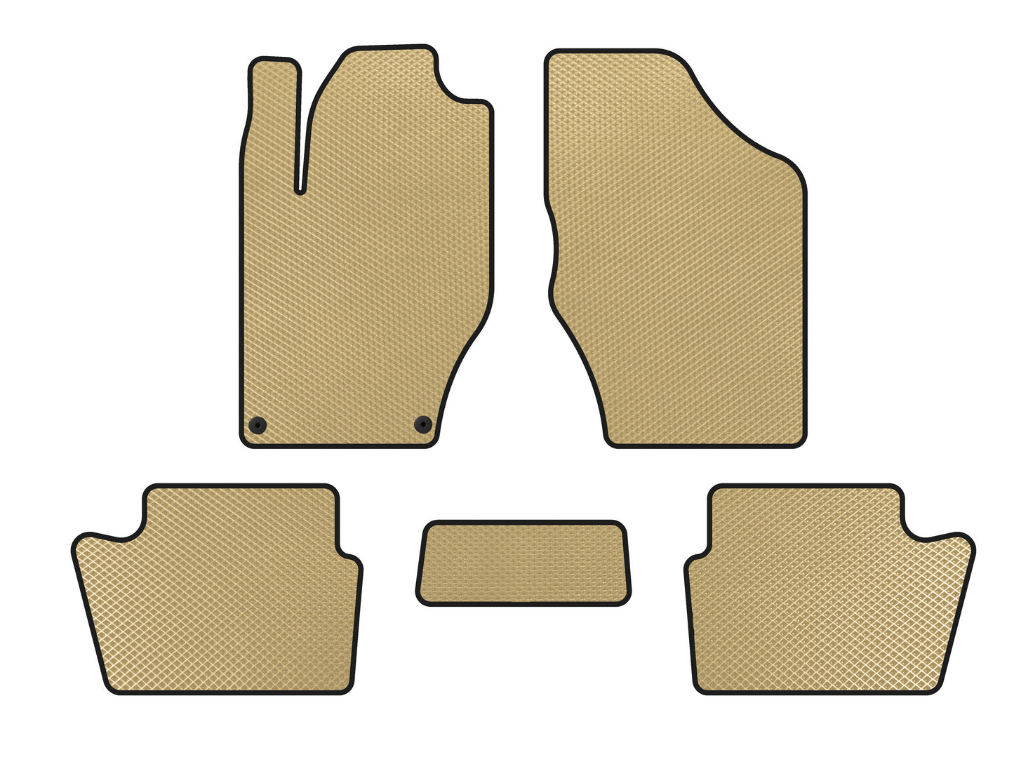 EVA Floor Mats (HB, Pre-Facelift, Beige) for Citroen DS-4 2010-2015 - image 1