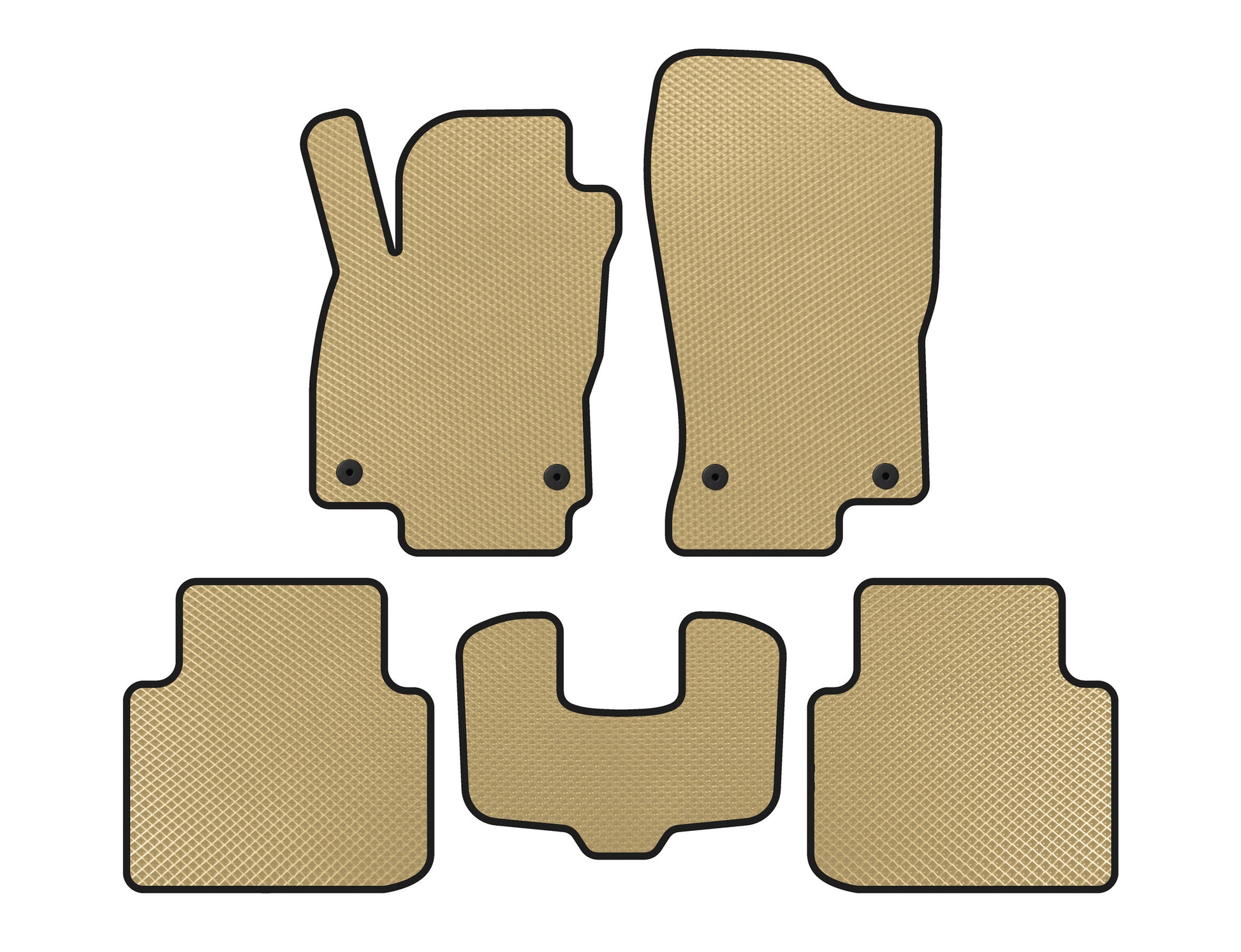 EVA Floor Mats (2022+, LB, Beige) for Volkswagen Arteon 2017-2025 - image 1