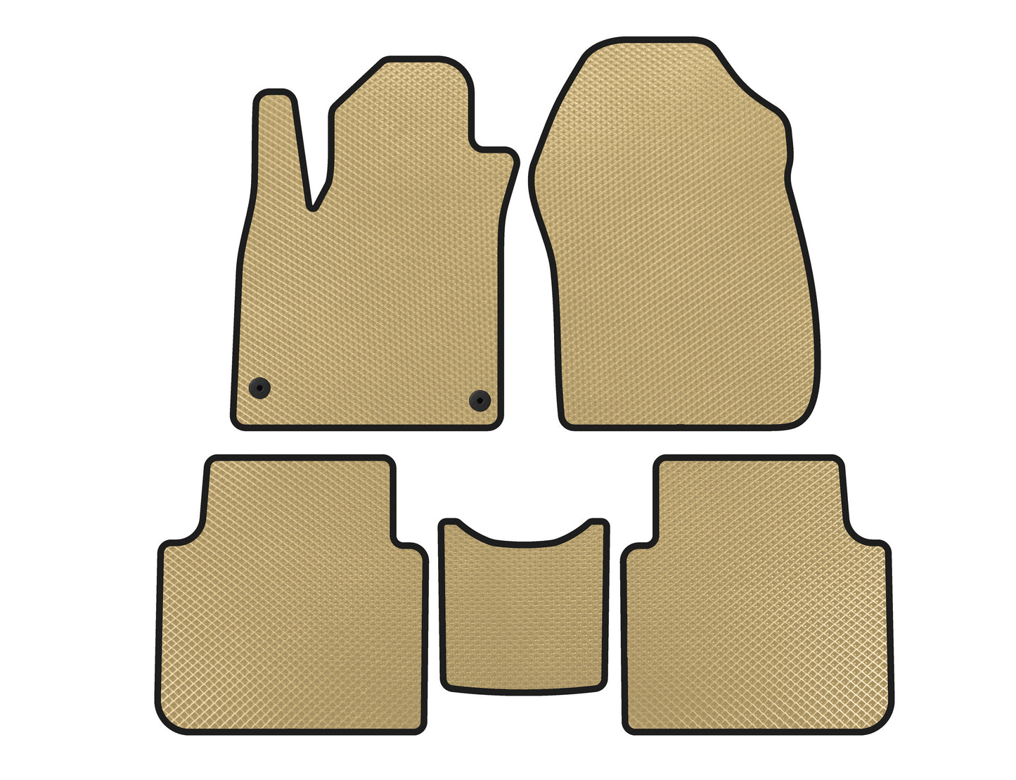 EVA Floor Mats (7-Seater, Beige) for Honda CRV 2017-2022 - image 1