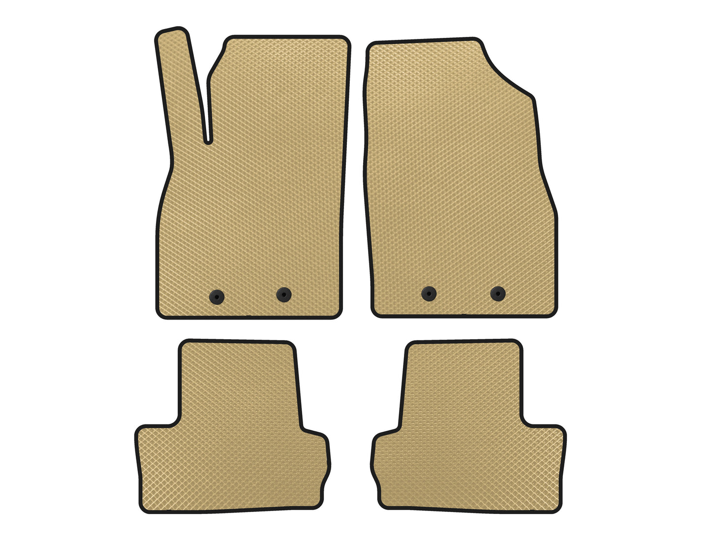 EVA Floor Mats (LB, Hybrid, Beige) for Opel Ampera 2011-2016 - image 1