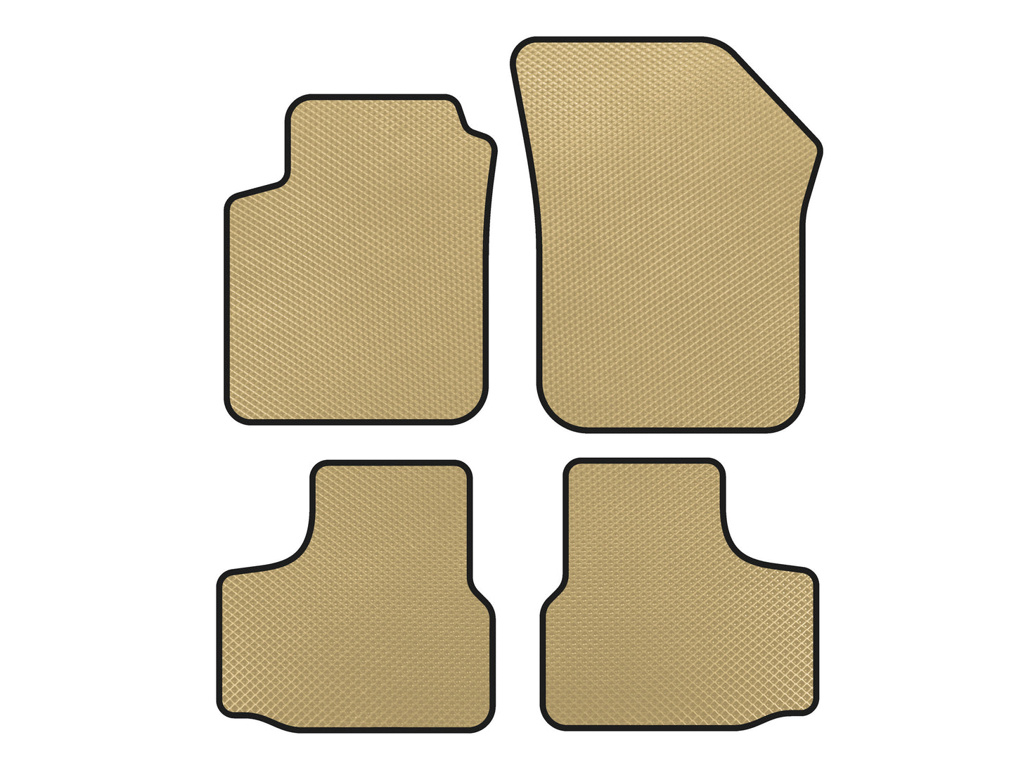 EVA Floor Mats (Beige) for Volkswagen UP 2011-2023 - image 1