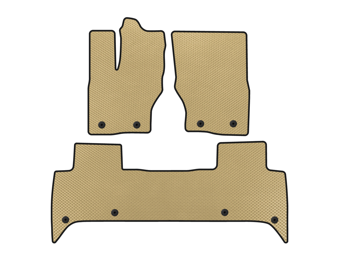 EVA Floor Mats (5-Seater, Beige) for Land Rover Discovery V 2017- - image 1