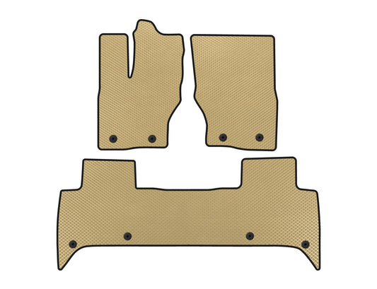 EVA Floor Mats (5-Seater, Beige) for Land Rover Discovery V 2017- - image 1