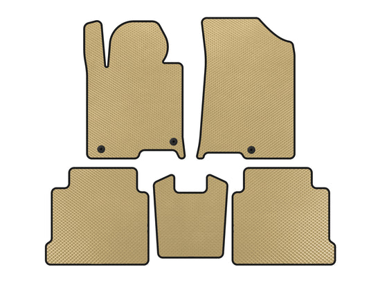 EVA Floor Mats (SD, Beige) for Hyundai Sonata LF 2014-2019 - image 1