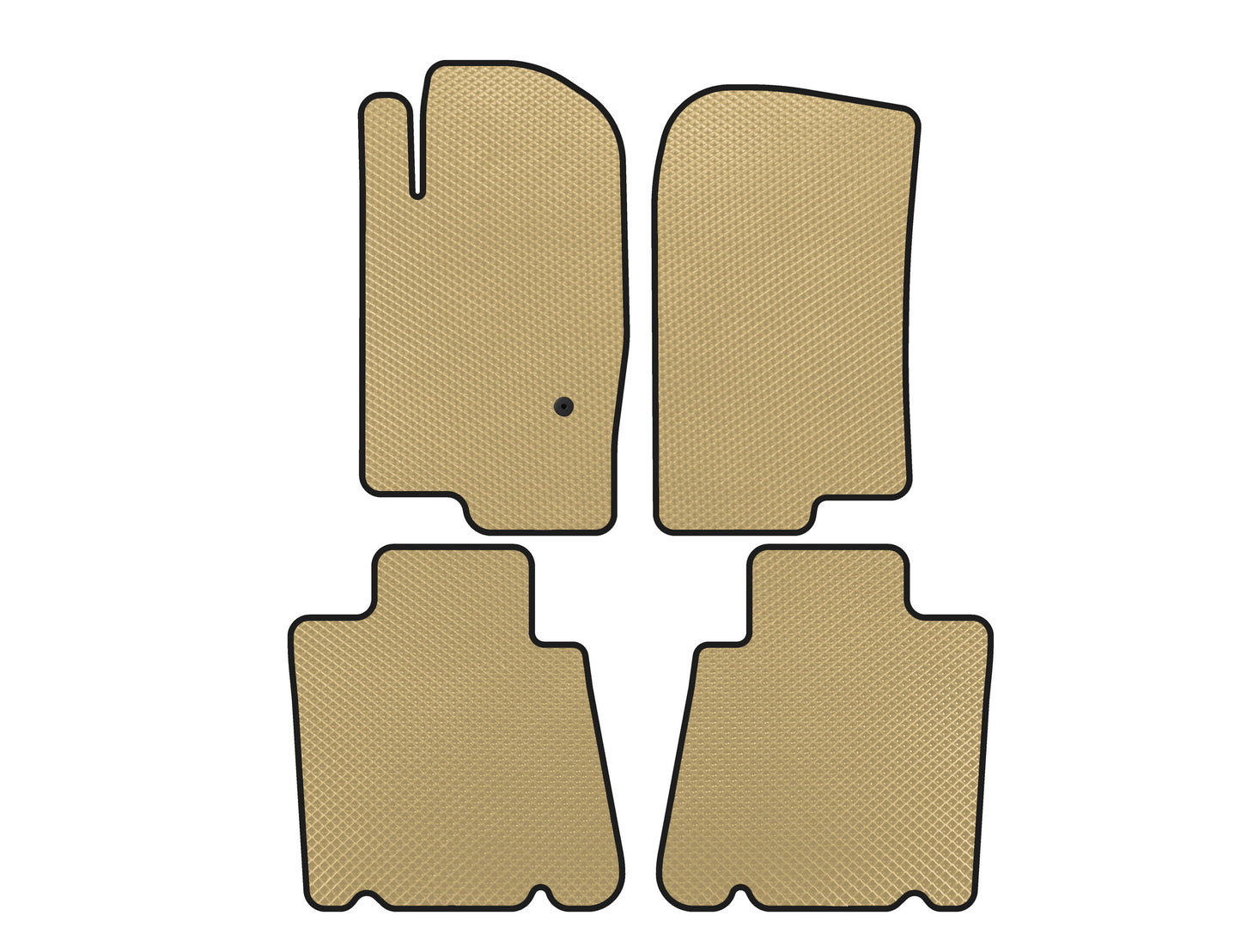 EVA Floor Mats (2 Rows, Beige) for Ford Explorer 2001-2005 - image 1