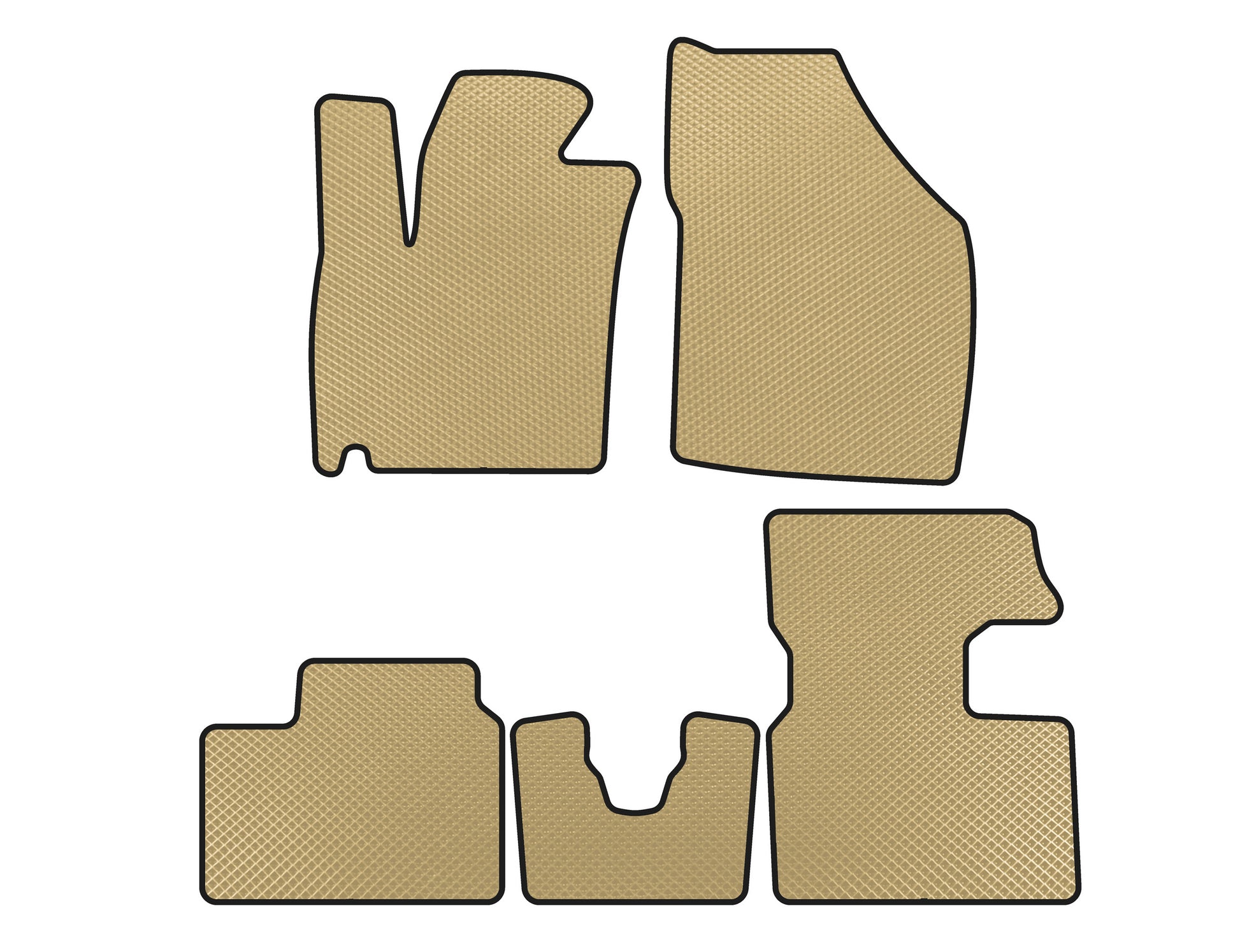 EVA Floor Mats (2016-2020, HB, Beige) for Suzuki Ignis 2016- - image 1
