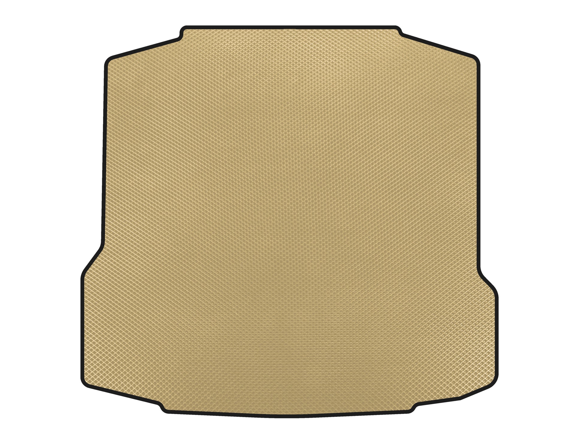 Trunk Mat (Liftback, Beige) for Skoda Rapid 2012-2019 - image 1