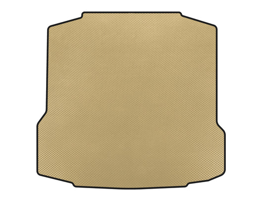 Trunk Mat (Liftback, Beige) for Skoda Rapid 2012-2019 - image 1