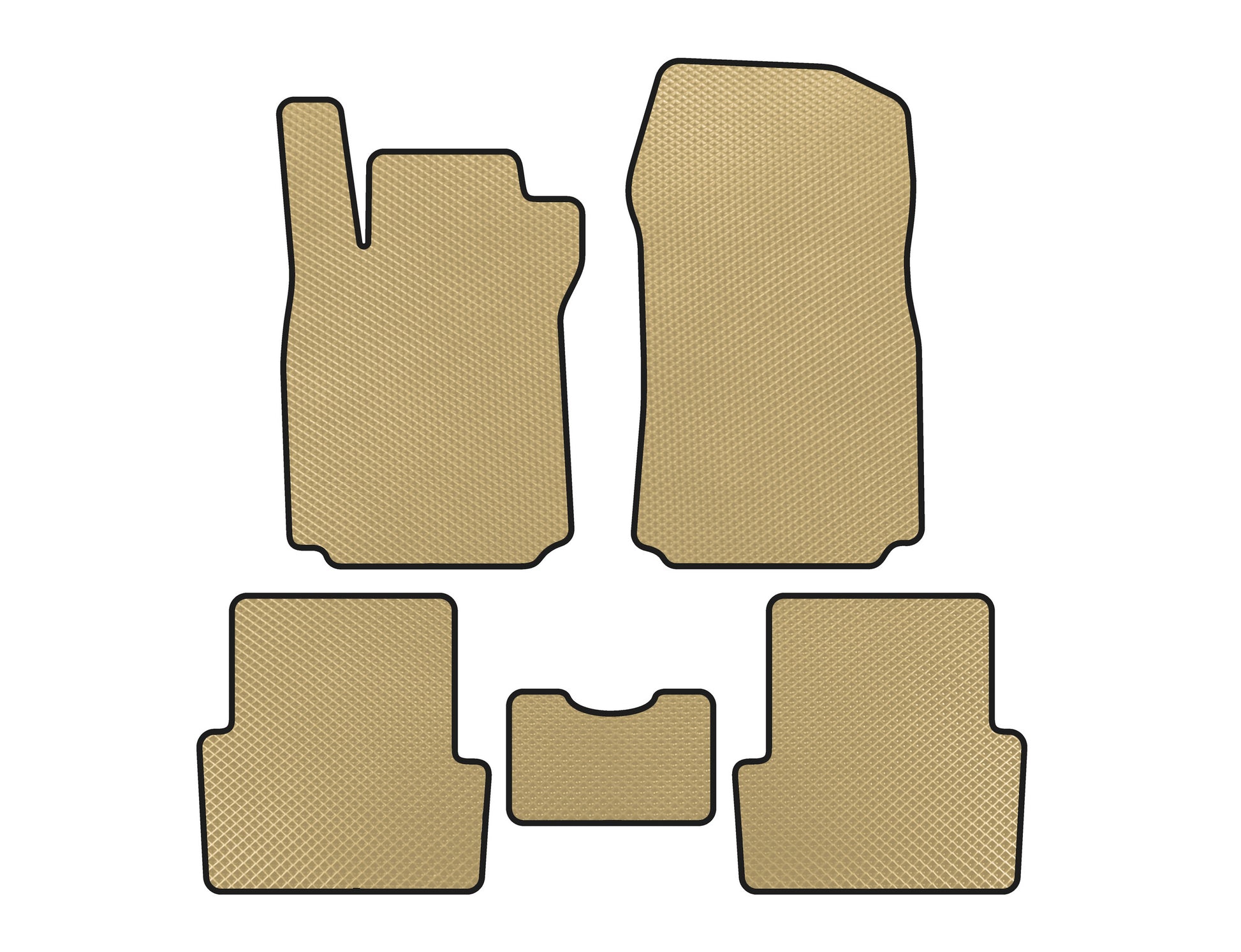 EVA Floor Mats (Beige) for Renault Modus 2005-2012 - image 1