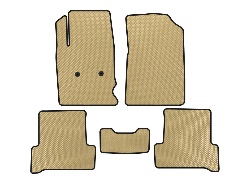 EVA Floor Mats (Beige) for Chevrolet Colorado 2012–2022 2012-2022 - image 1