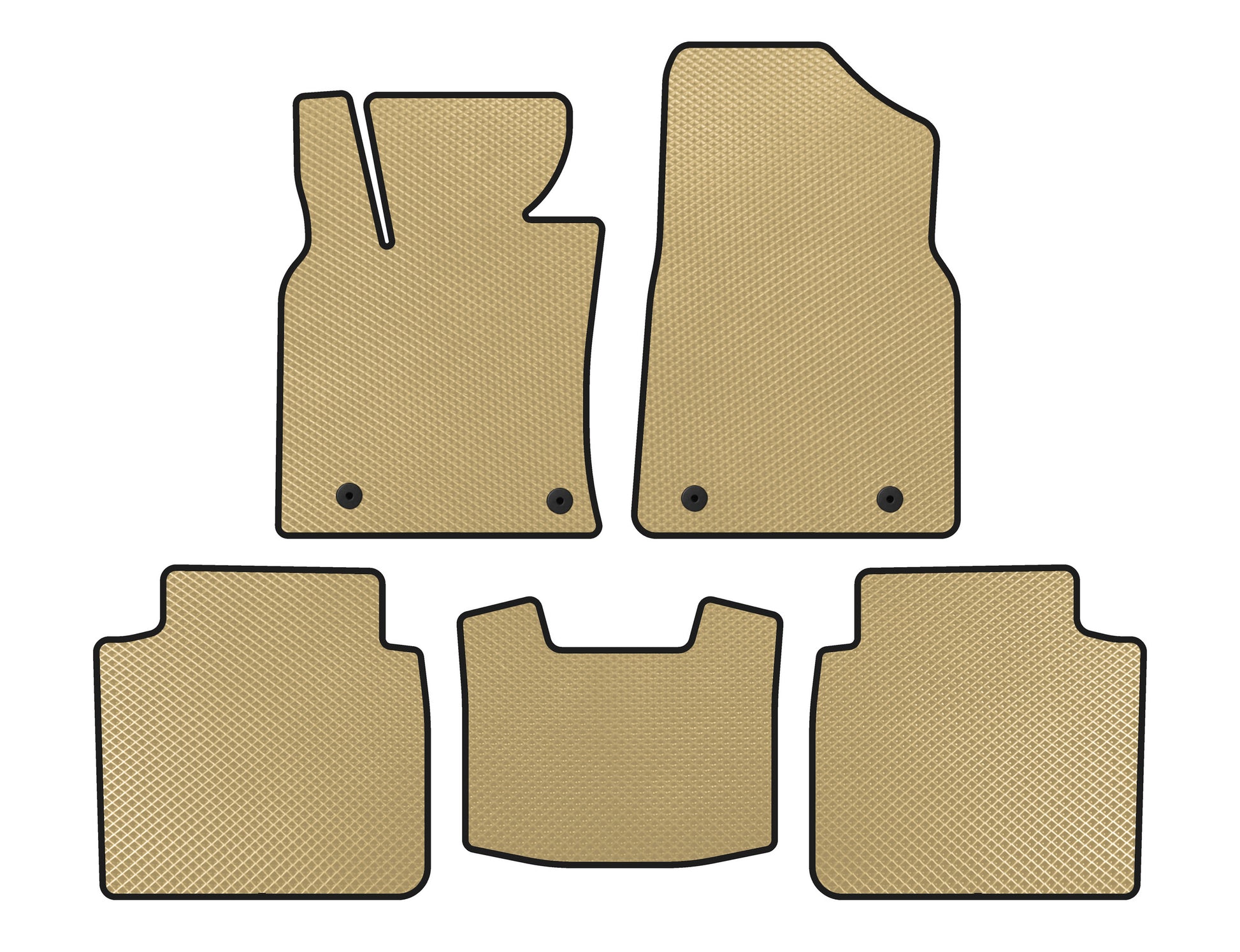 EVA Floor Mats (SD, Beige) for Lexus ES 2018- - image 1