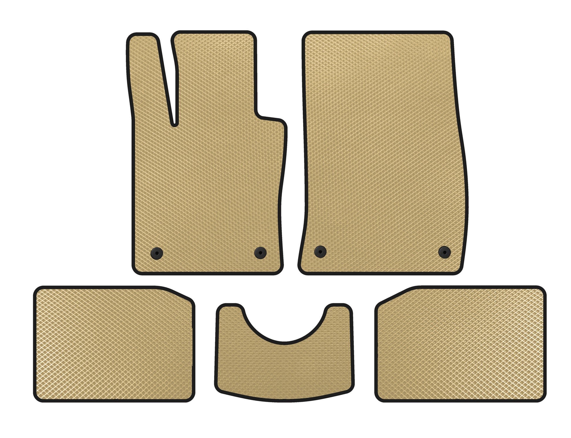 EVA Floor Mats (SD Trim, Beige) for Mini Countryman R60 2010-2017 - image 1