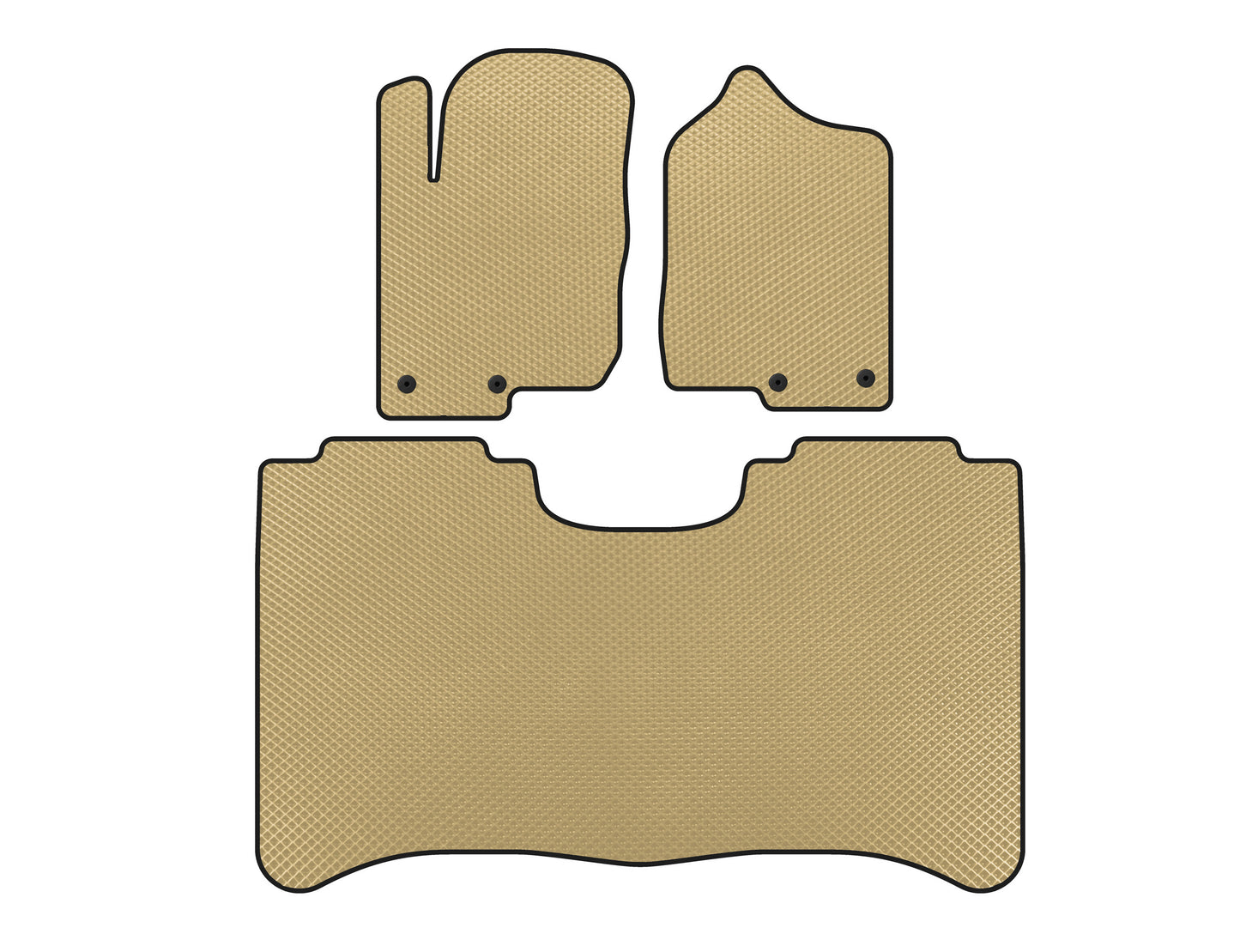 EVA Floor Mats (Beige) for Nissan Titan 2004-2011 - image 1