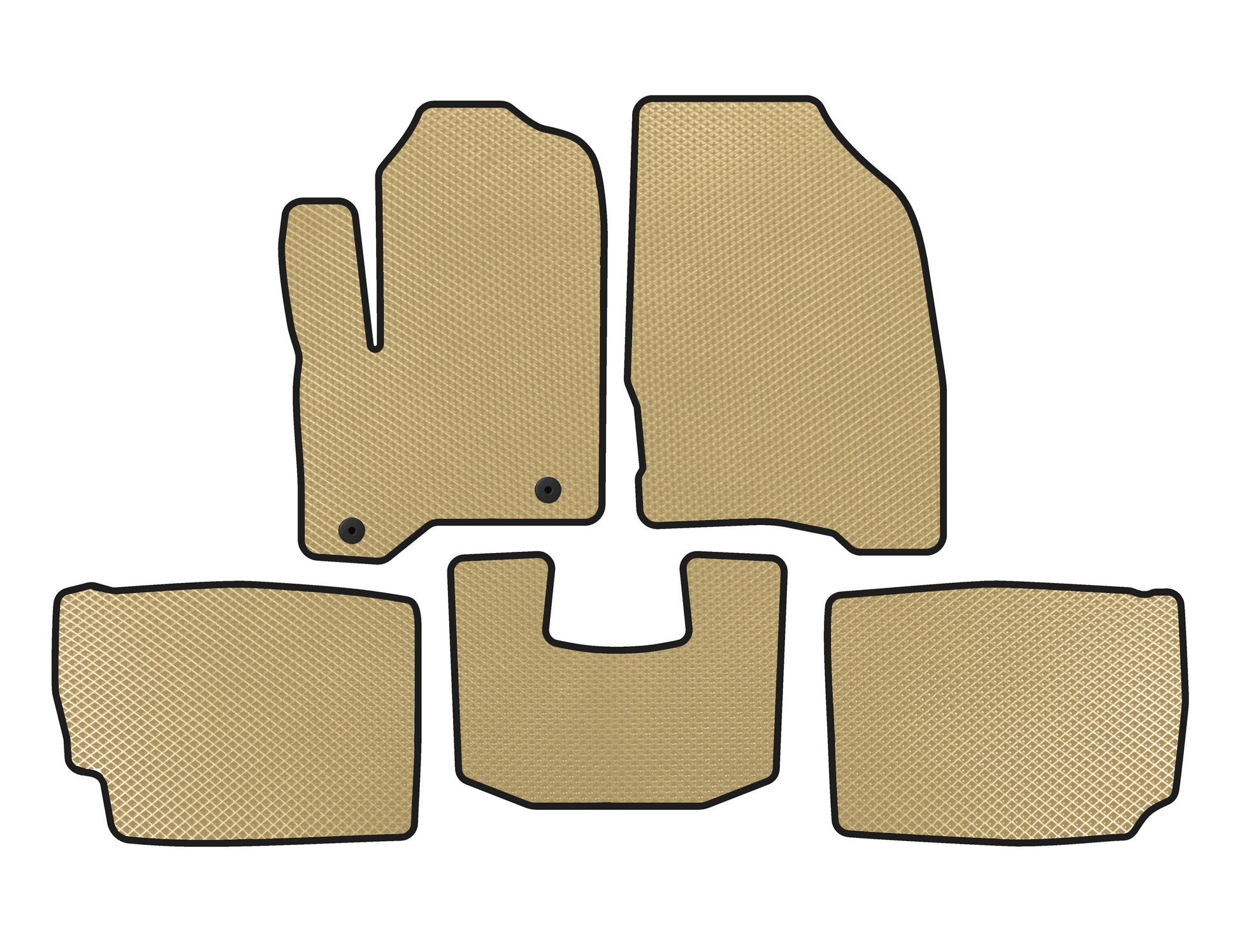 EVA Floor Mats (2010-2012, Beige) for Ford Taurus 2010-2019 - image 1