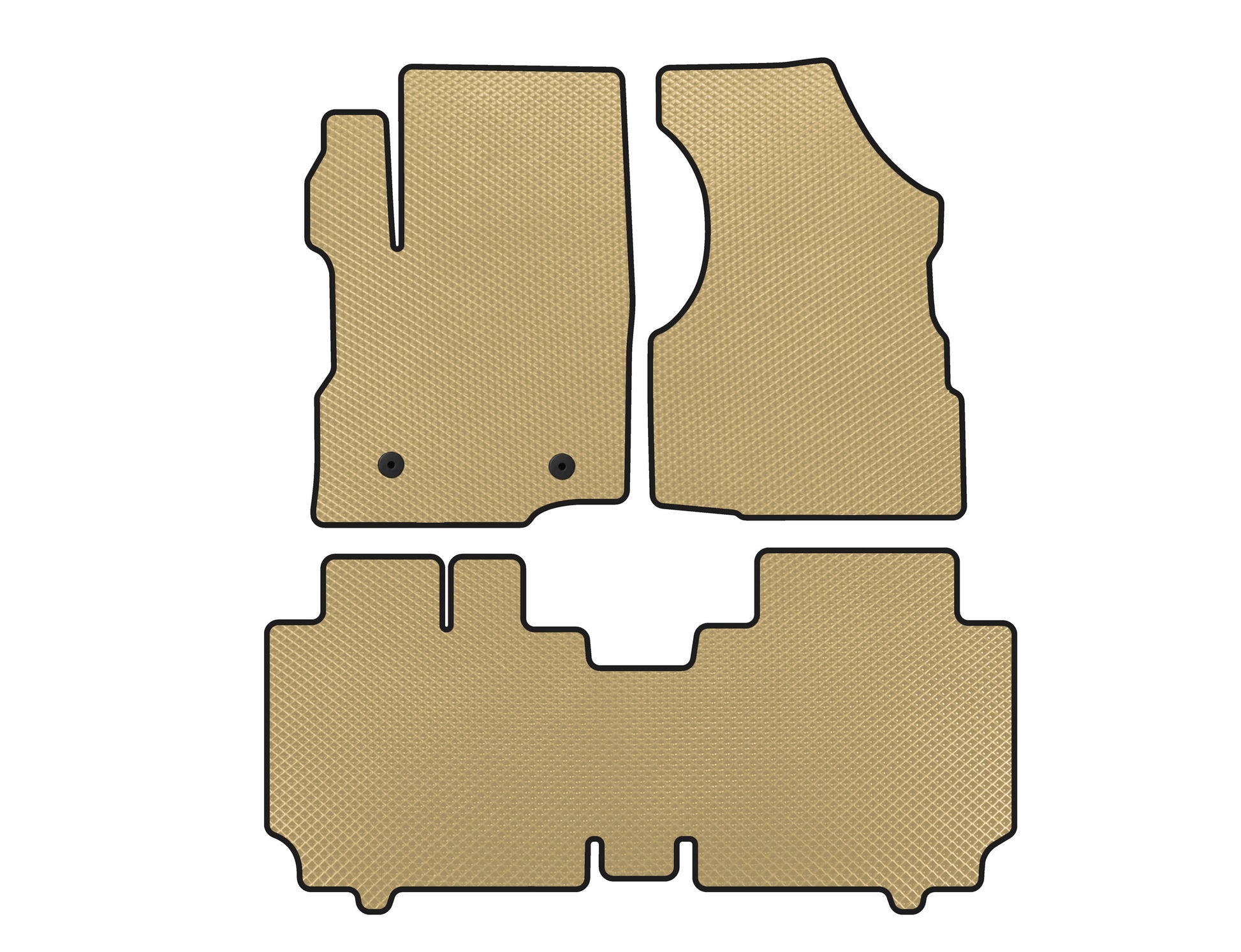 EVA Floor Mats (2015-2017, Beige) for Chevrolet Equinox 2009-2016 - image 1