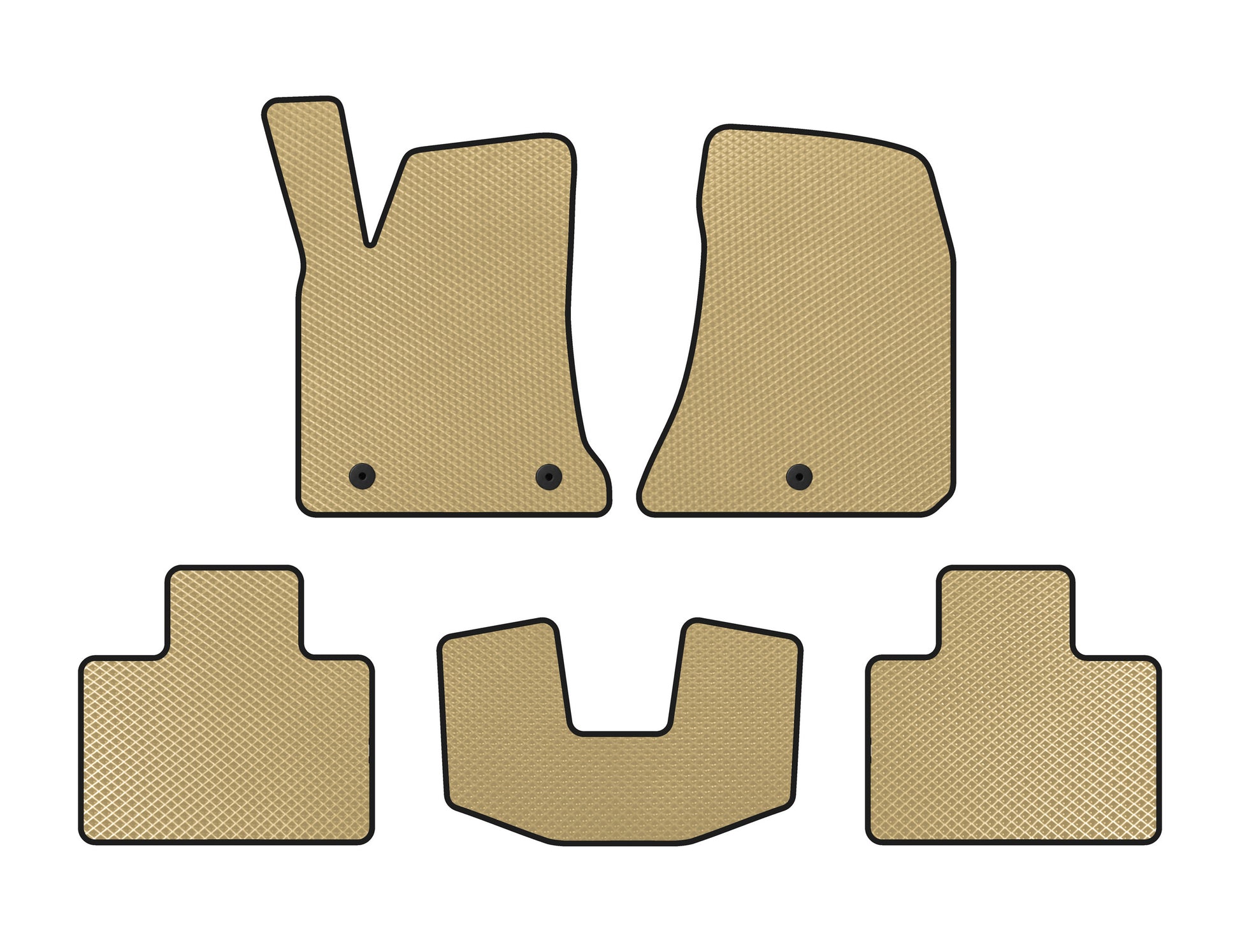 EVA Floor Mats (2015-2023, SD, Beige) for Dodge Charger 2010-2023 - image 1